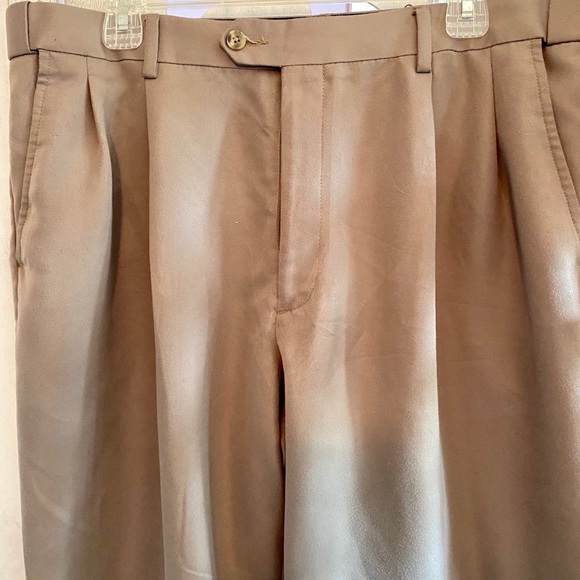 Savane Pants Mens Khaki Dress Slacks With Cuff Poshmark